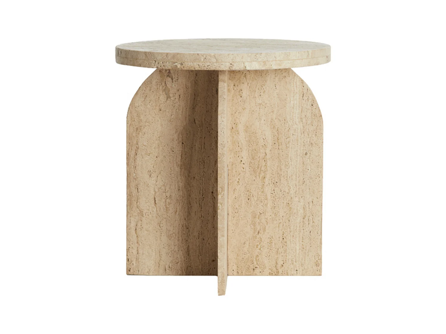 Table d'appoint OTINIA - Ø41x48cm - Marron