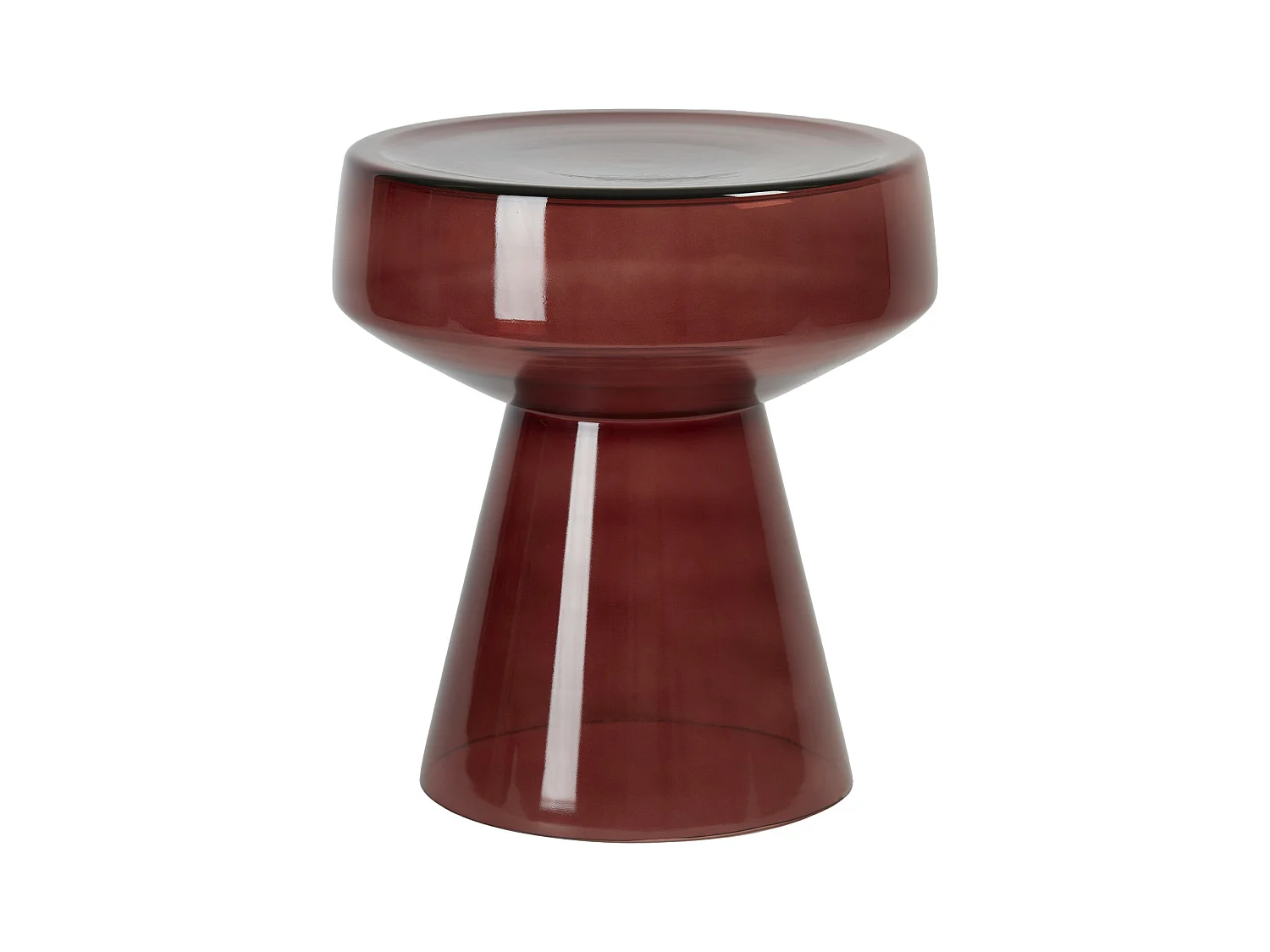 Table d'appoint DAKWA - Ø37x44cm - Rouge