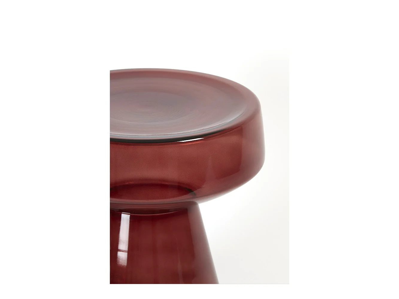 Bijzettafel DAKWA - Ø37x44cm - Rood