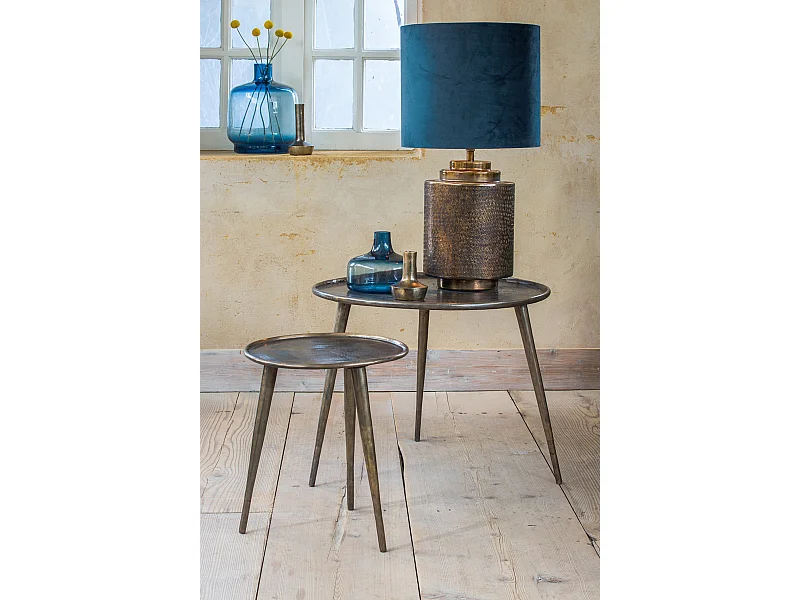 Beistelltisch BABINA - Ø36x47cm - Bronze