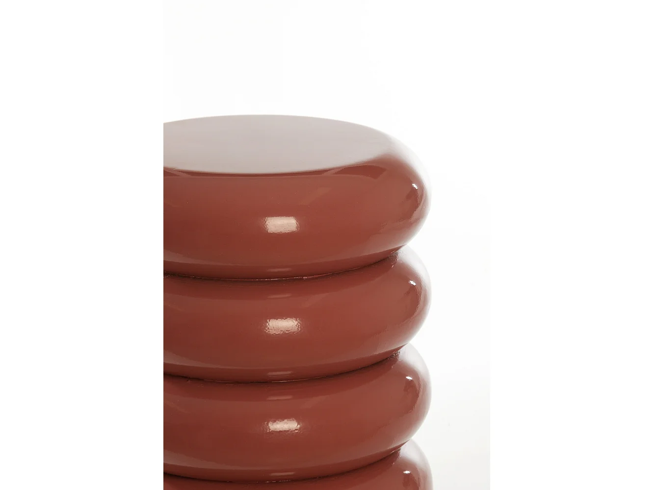 Table d'appoint MIROGI - Ø30x40cm - Rouge