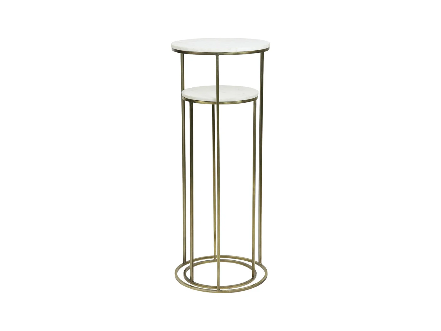 Colonne RICARDO - Ø41x102cm - Blanc - Lot de 2
