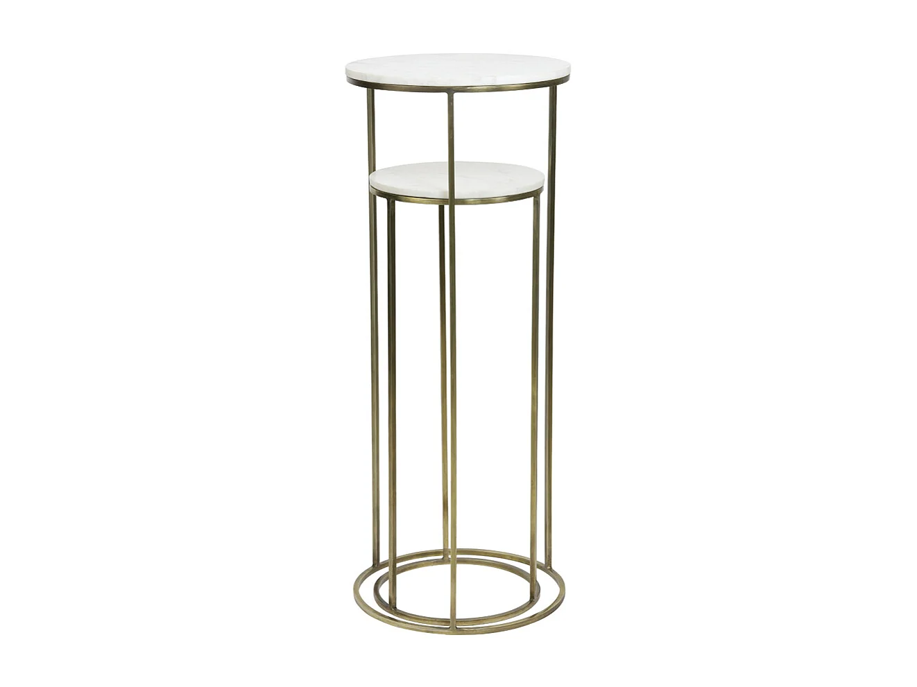 Colonne RICARDO - Ø41x102cm - Blanc - Lot de 2