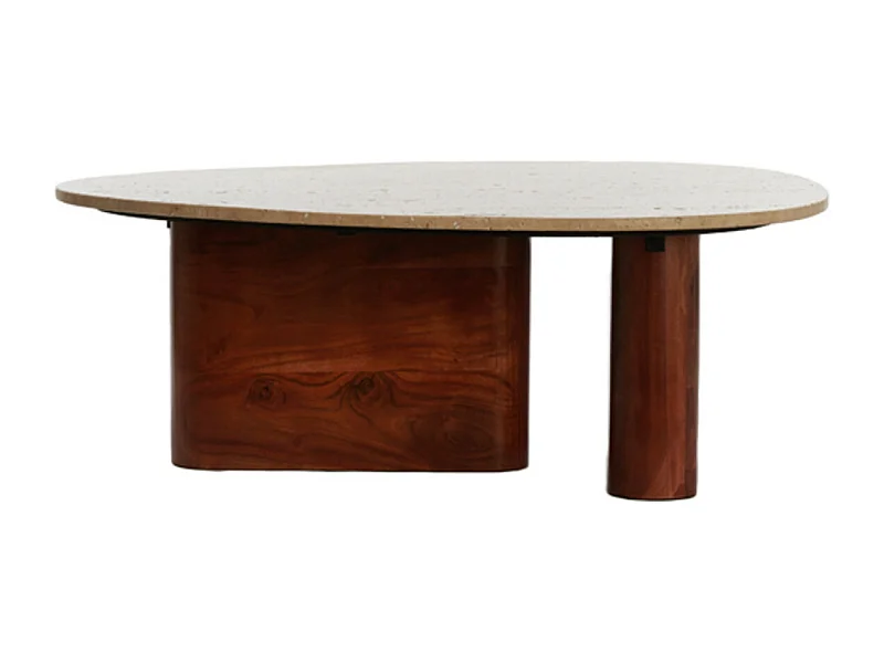 Table basse MAHELONA - 90x72x31cm - Marron