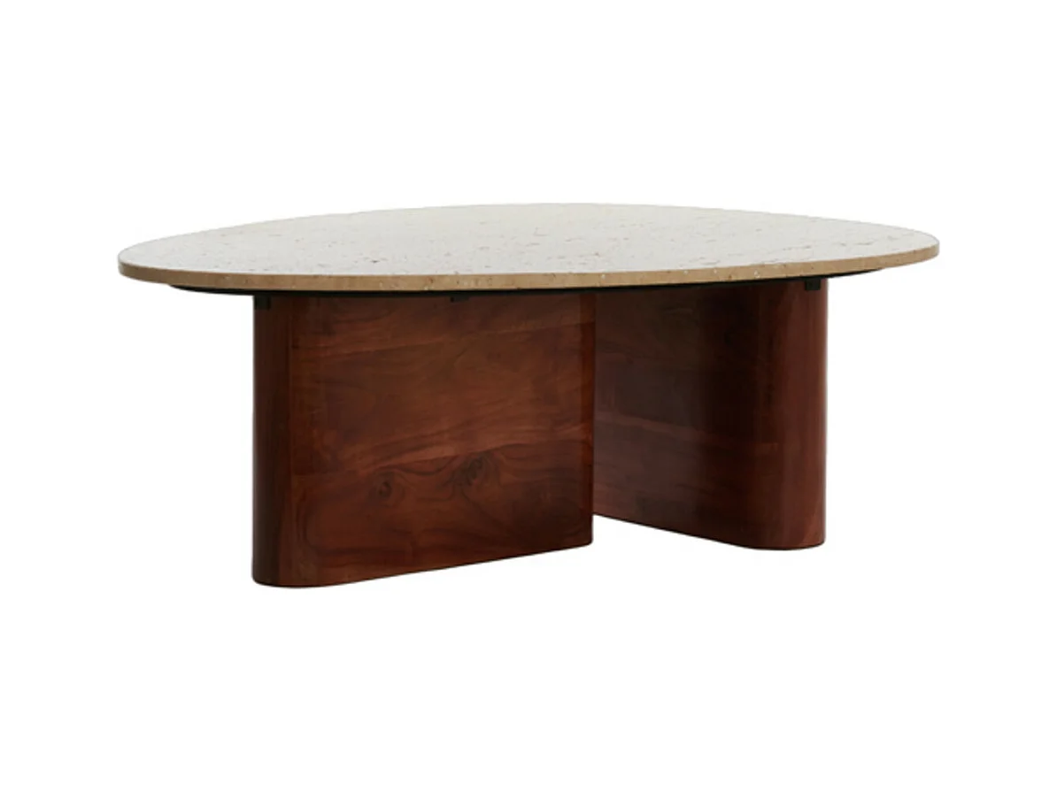 Table basse MAHELONA - 90x72x31cm - Marron