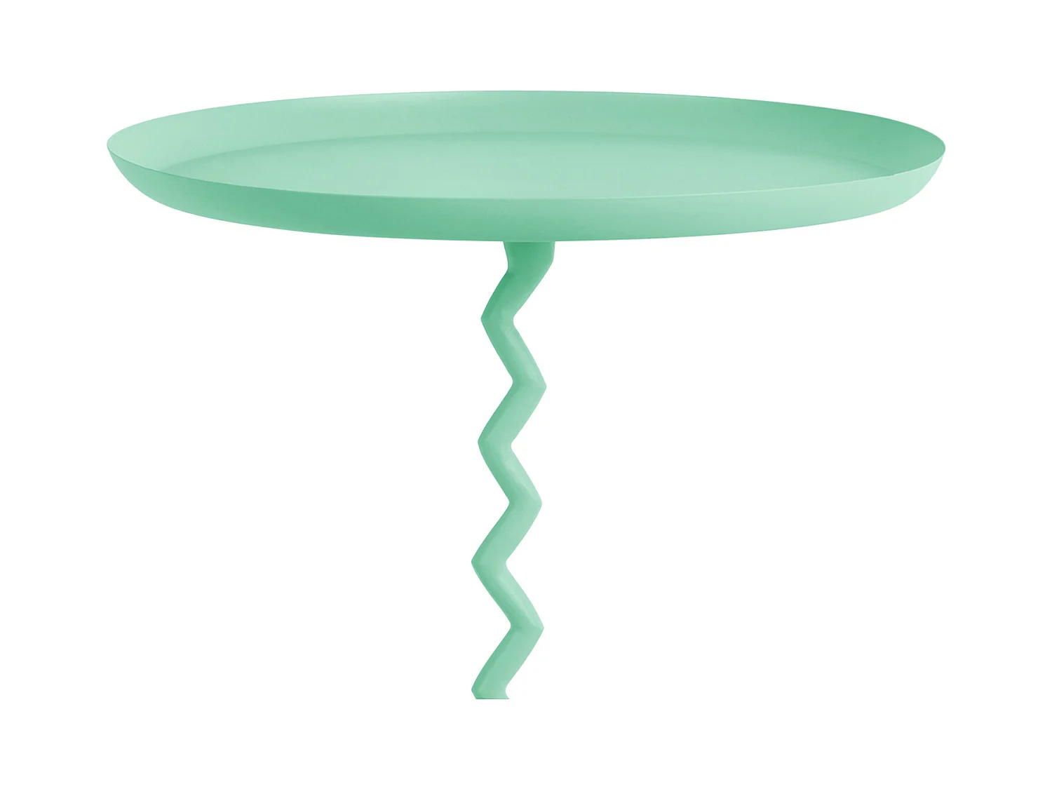 Beistelltisch Zig Zag Large - Türkisblau