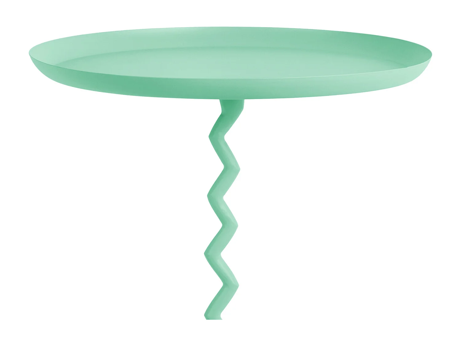 Table d'appoint Zig Zag Large - Bleu turquoise
