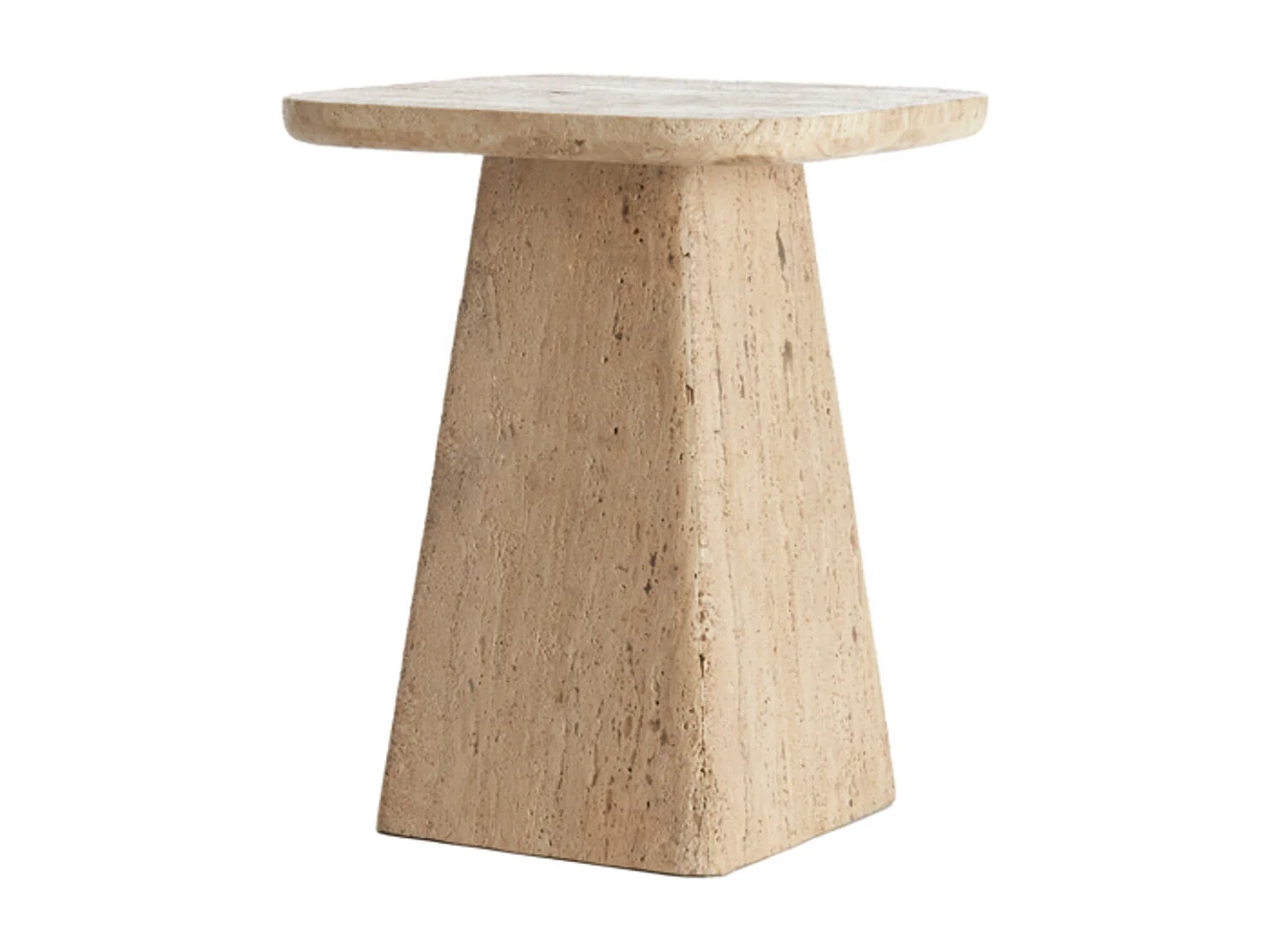 Bijzettafel KEPAMI - Ø40x49cm - Bruin