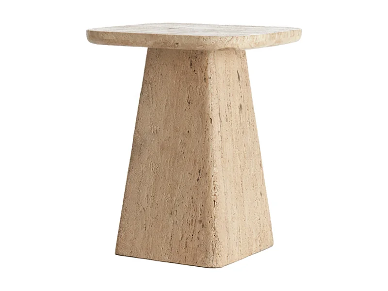 Bijzettafel KEPAMI - Ø40x49cm - Bruin