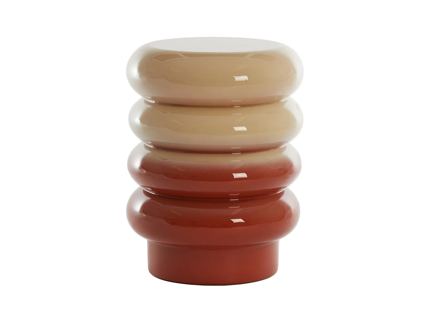 Table d'appoint MIROGI - Ø30x40cm - Blanc