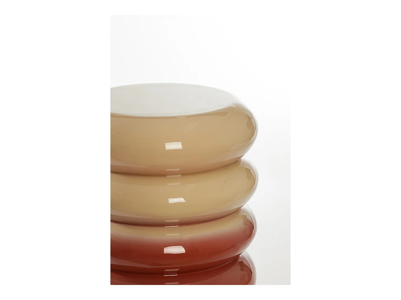 Table d'appoint MIROGI - Ø30x40cm - Blanc