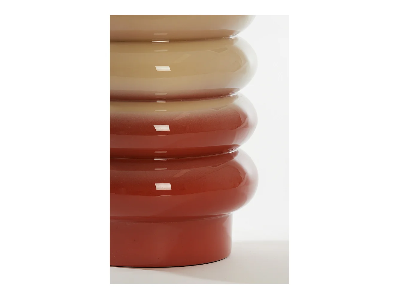 Table d'appoint MIROGI - Ø30x40cm - Blanc