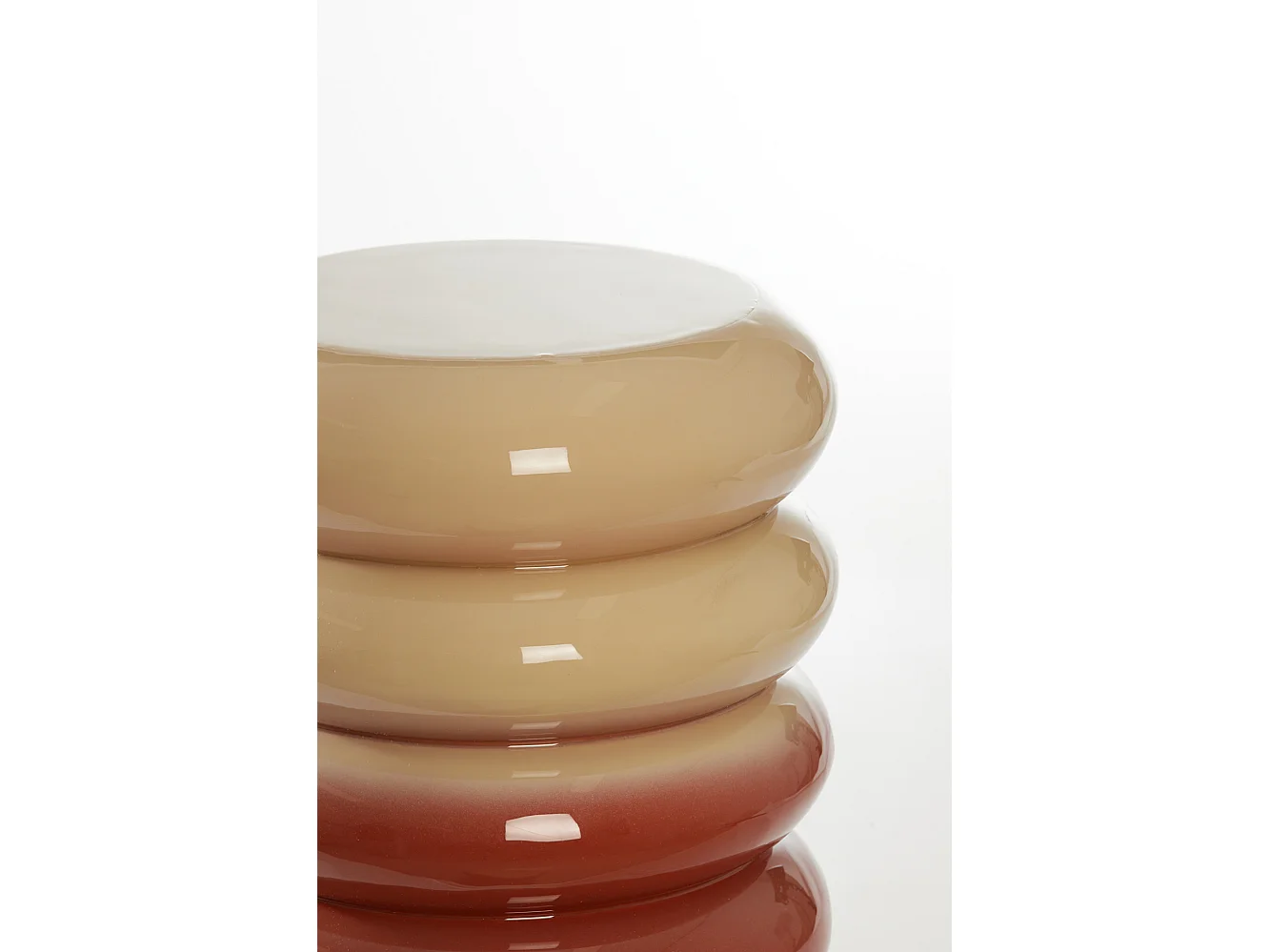 Table d'appoint MIROGI - Ø30x40cm - Blanc