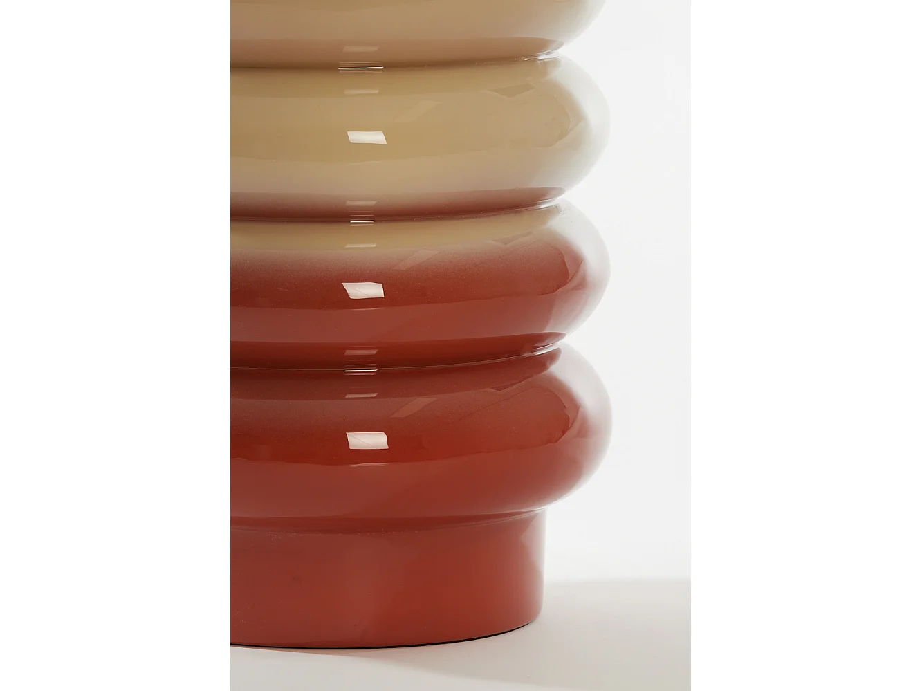 Table d'appoint MIROGI - Ø30x40cm - Blanc