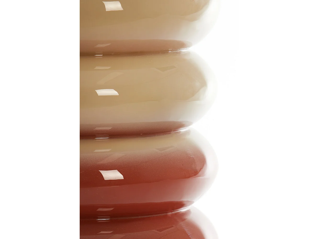 Table d'appoint MIROGI - Ø30x40cm - Blanc