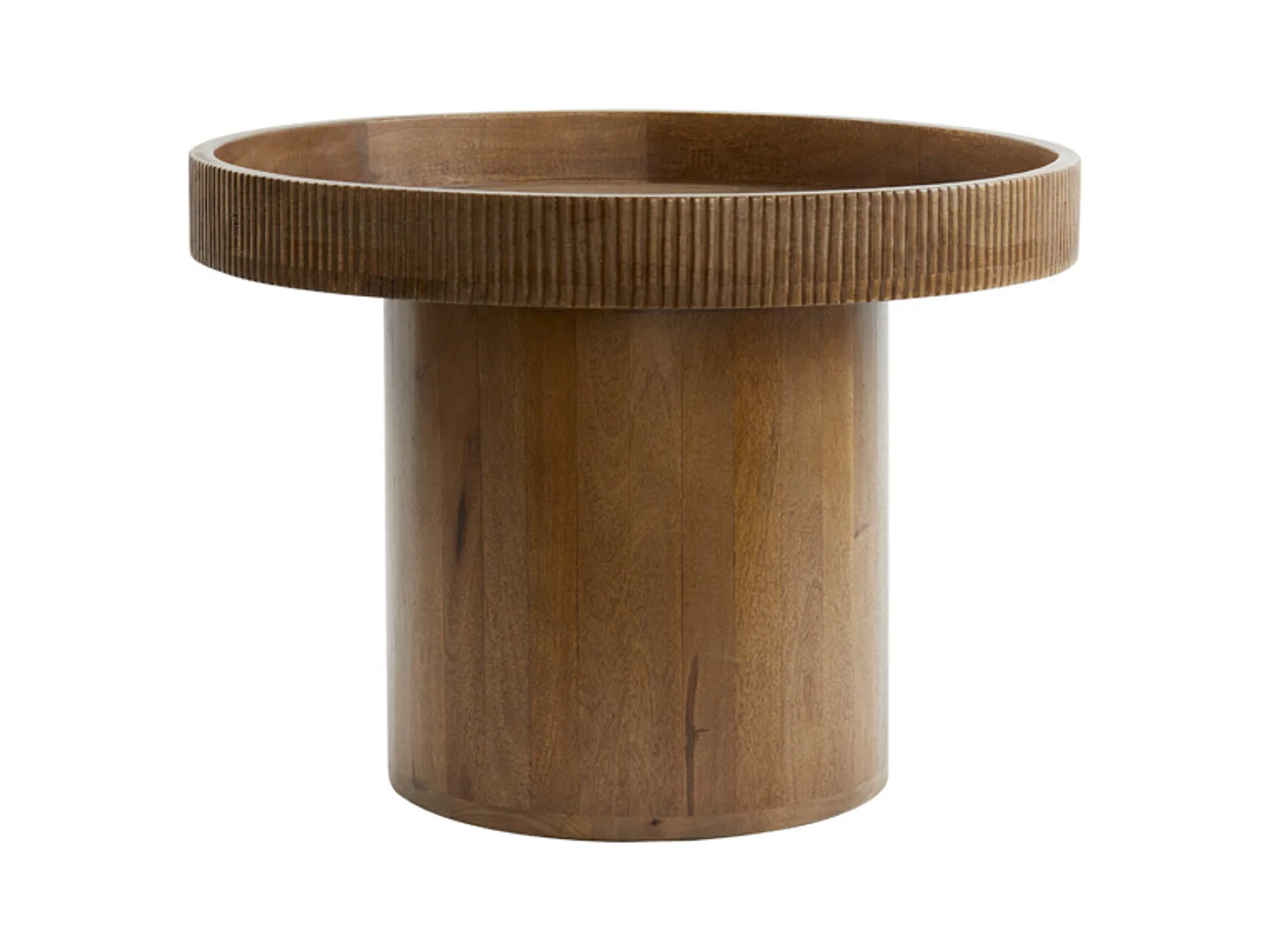 Bijzettafel KALOMO - Ø60x44cm - Bruin