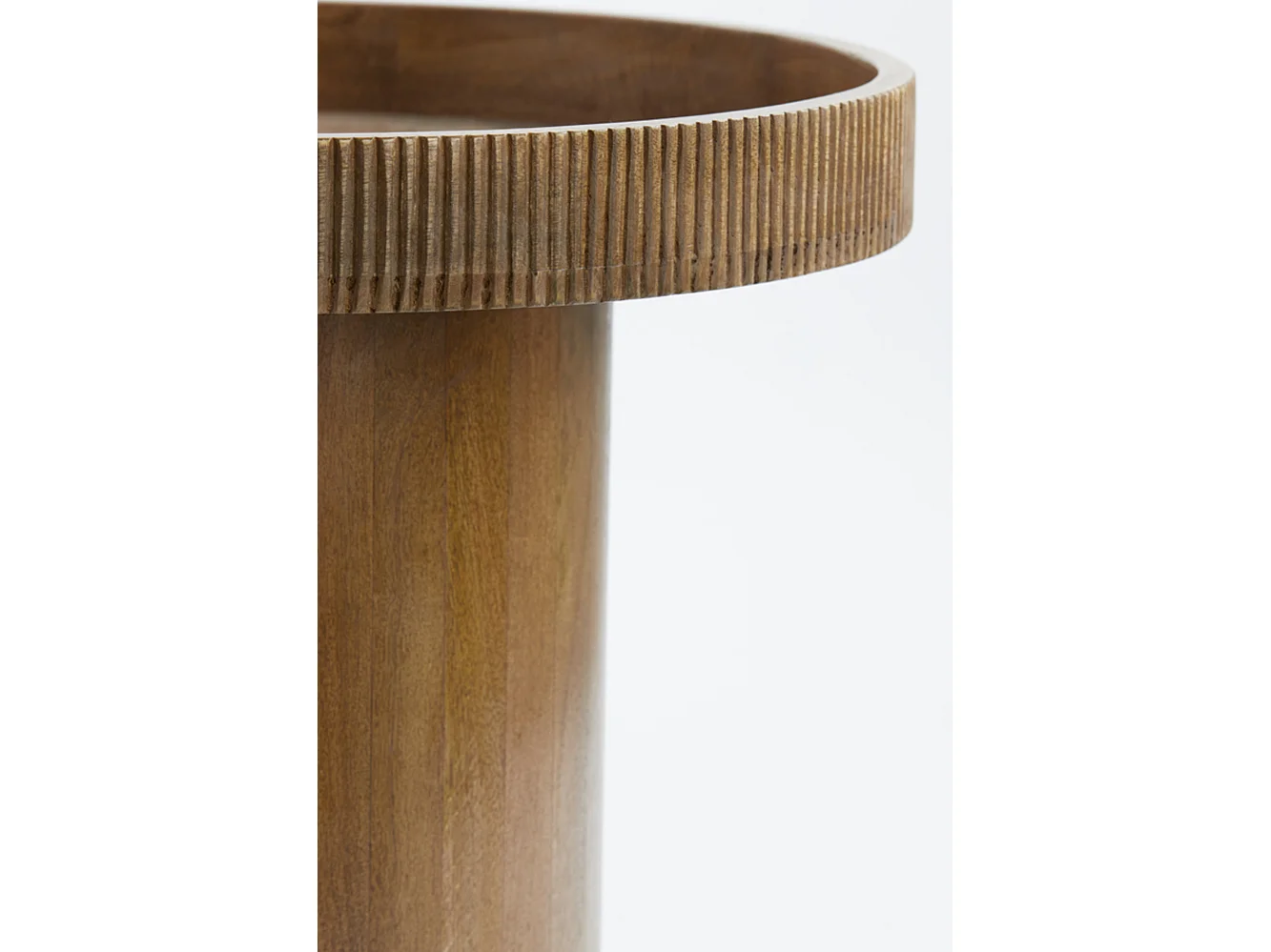 Table d'appoint KALOMO - Ø60x44cm - Marron