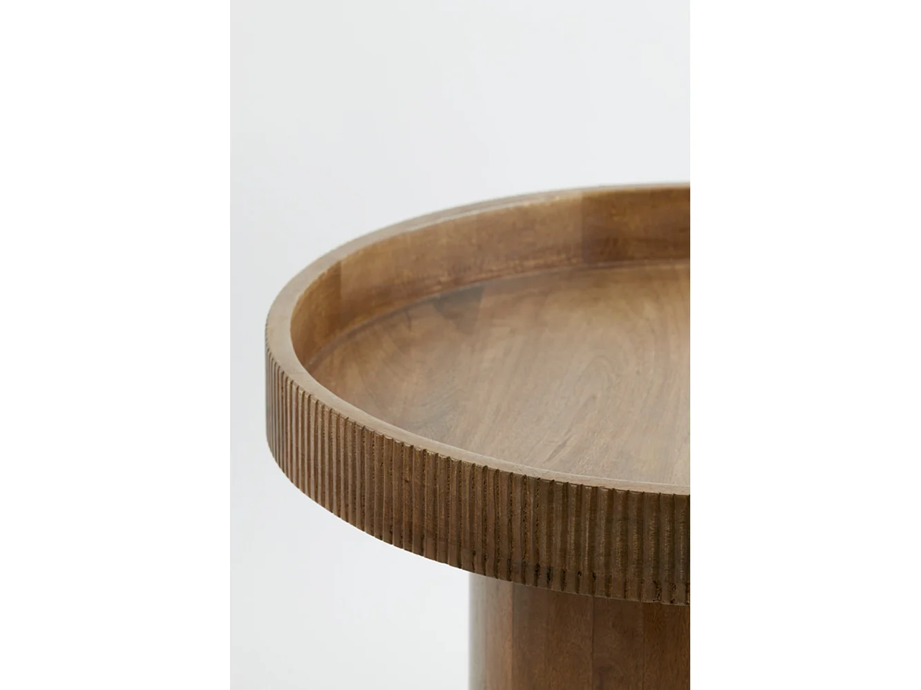 Table d'appoint KALOMO - Ø60x44cm - Marron
