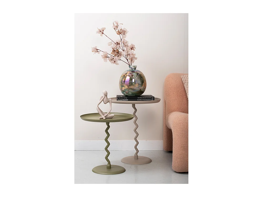 Table d'appoint Zig Zag Medium - Vert kaki