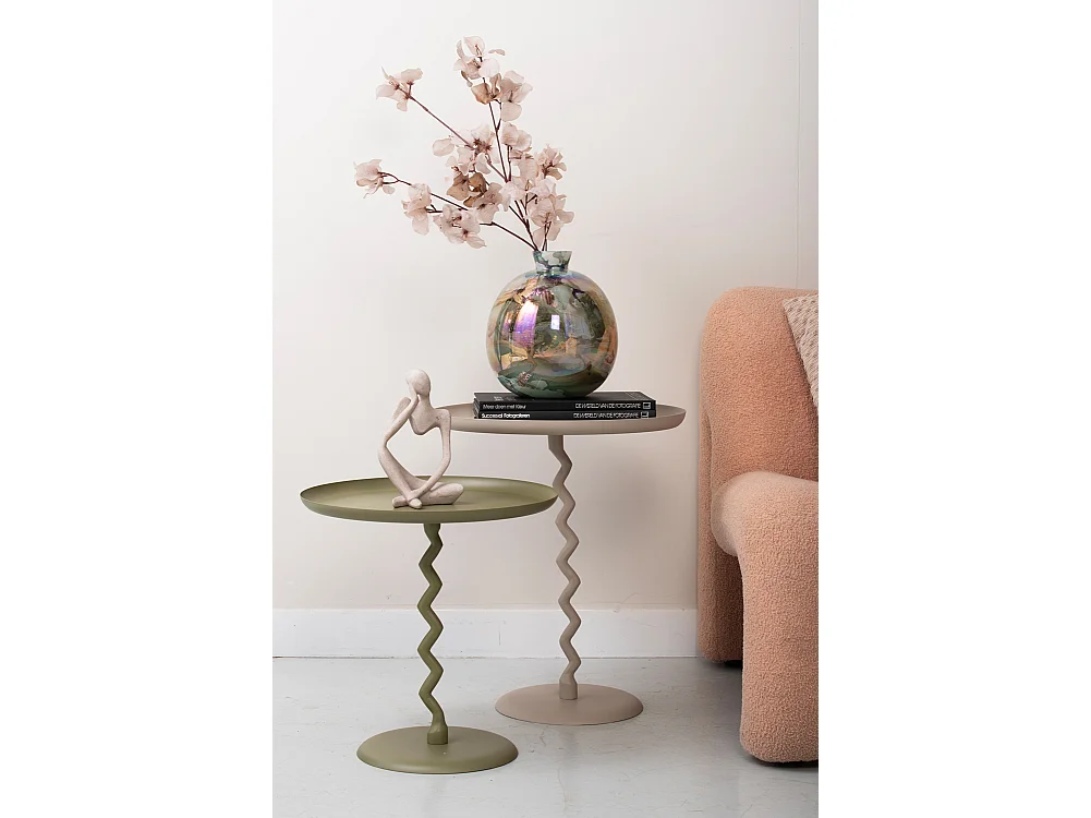 Table d'appoint Zig Zag Medium - Vert kaki