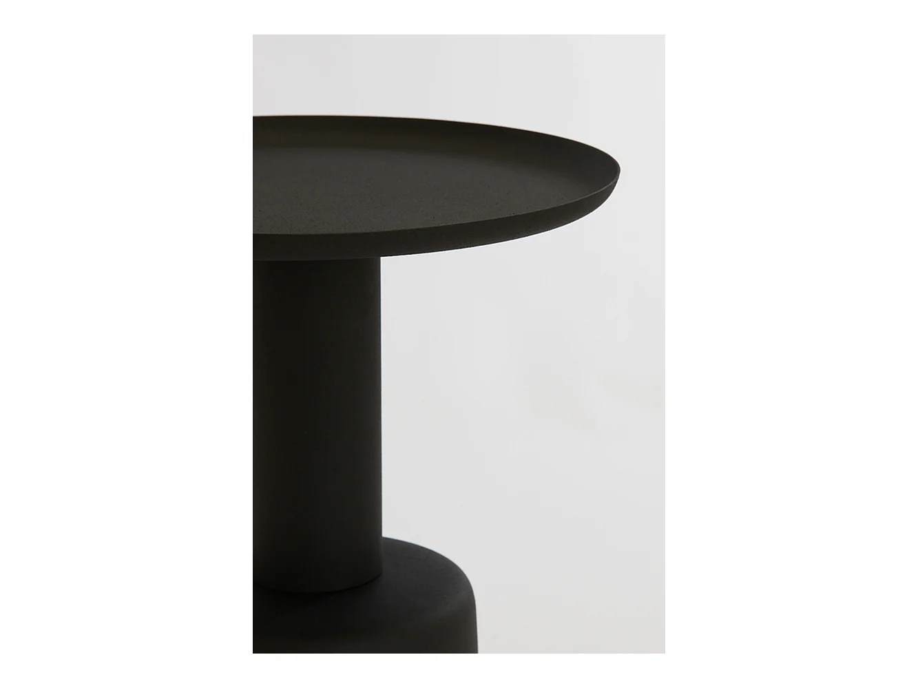 Table d'appoint MILAKI - Ø39x52cm - Noir