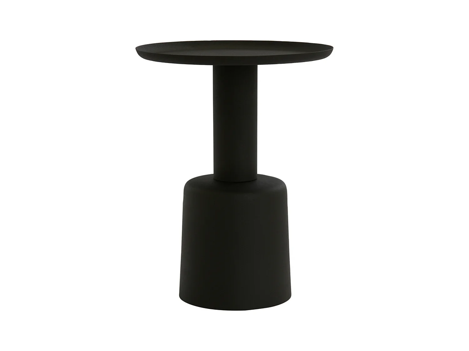 Table d'appoint MILAKI - Ø39x52cm - Noir