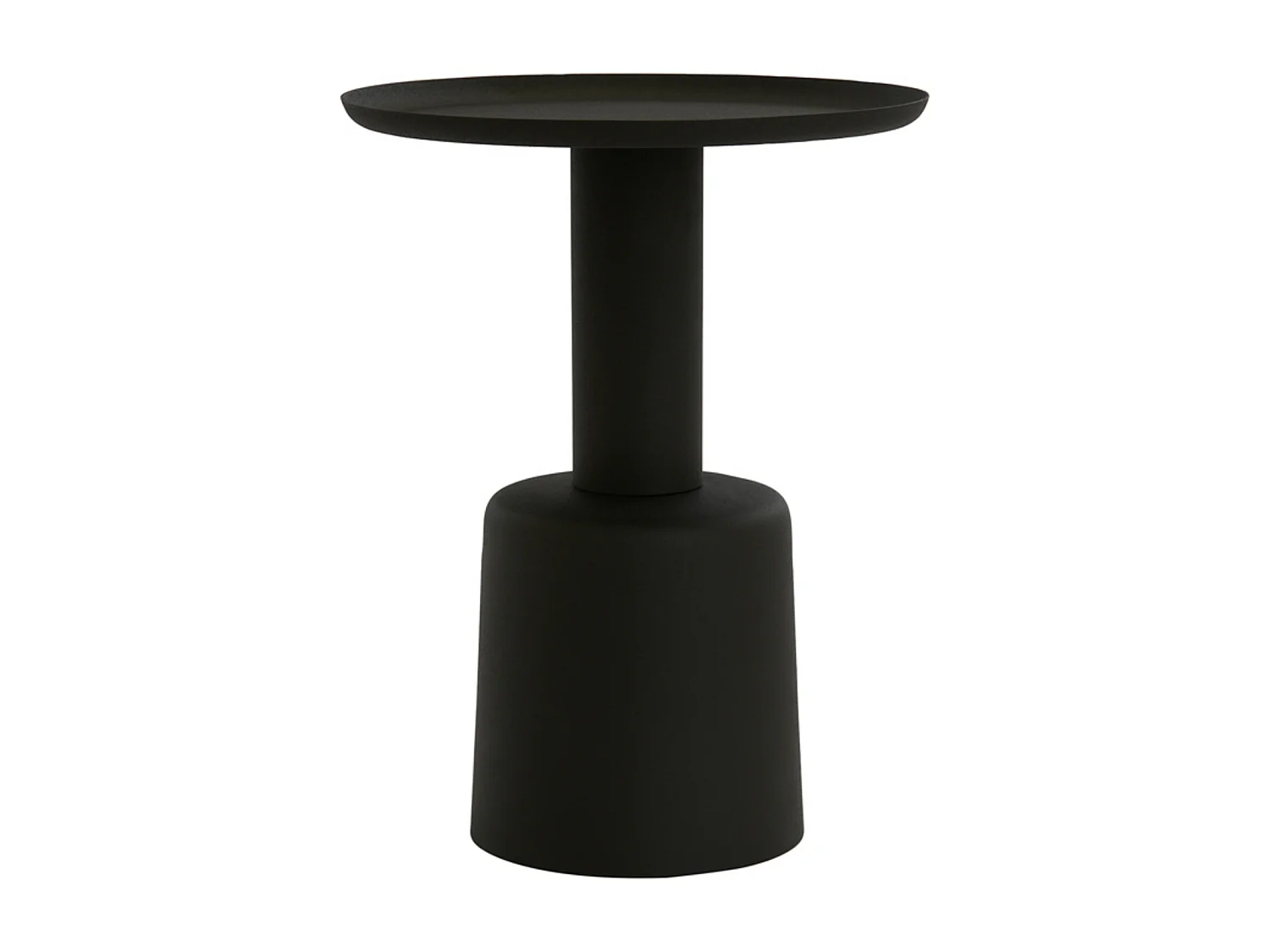 Table d'appoint MILAKI - Ø39x52cm - Noir