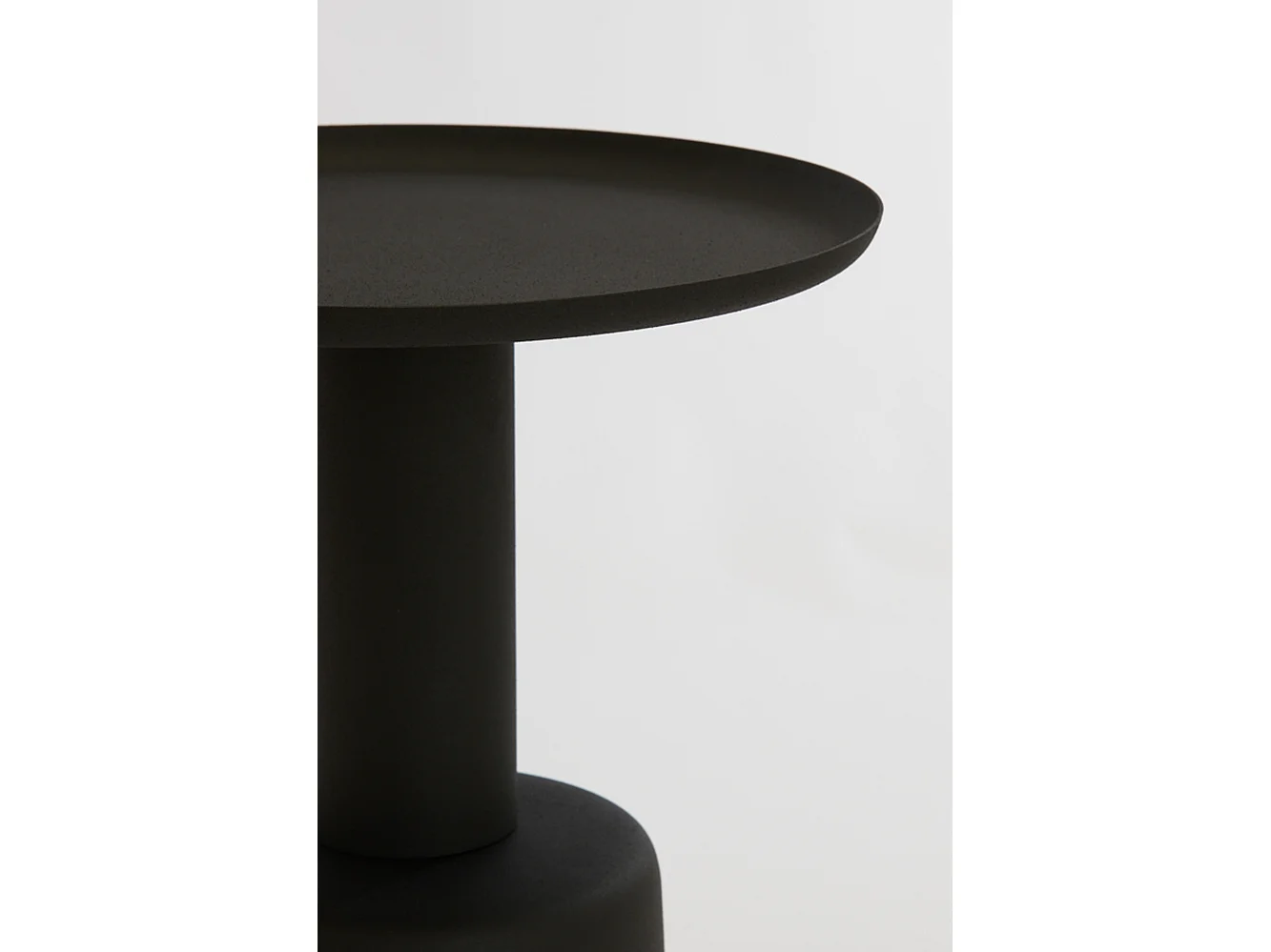 Table d'appoint MILAKI - Ø39x52cm - Noir