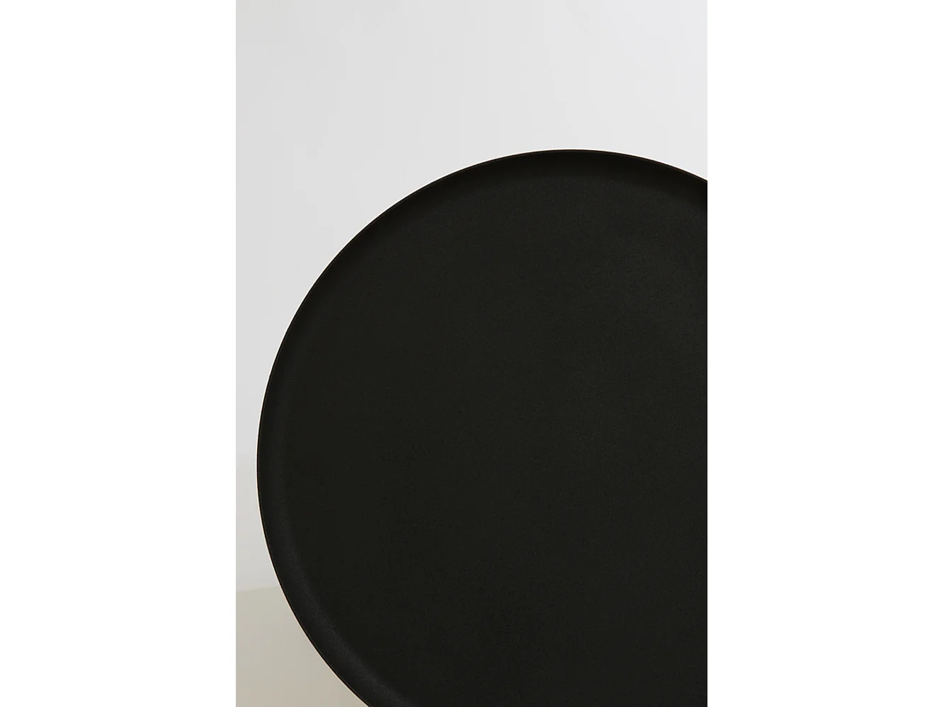 Table d'appoint MILAKI - Ø39x52cm - Noir