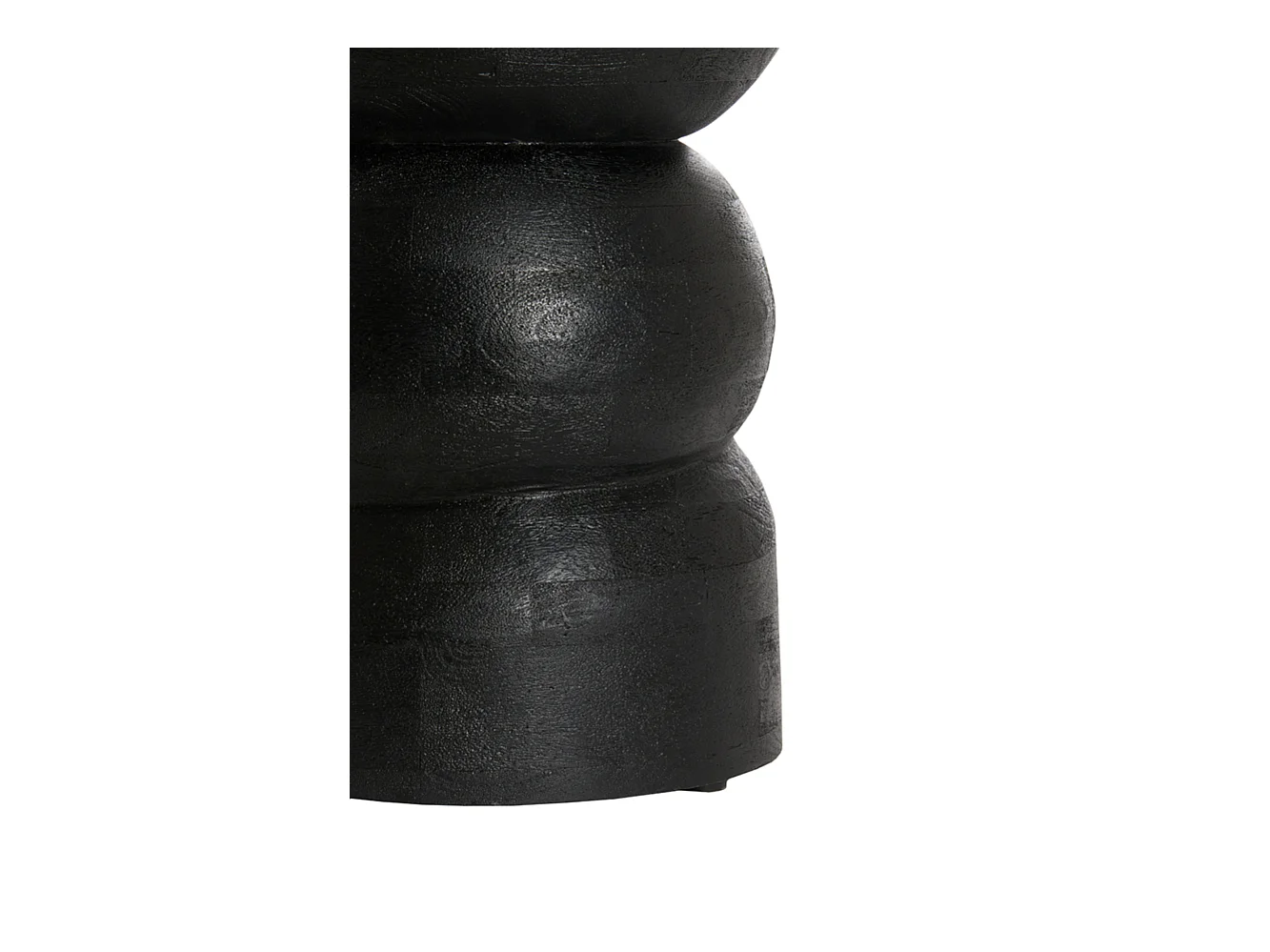 Table d'appoint AZALIO - Ø35x45cm - Noir