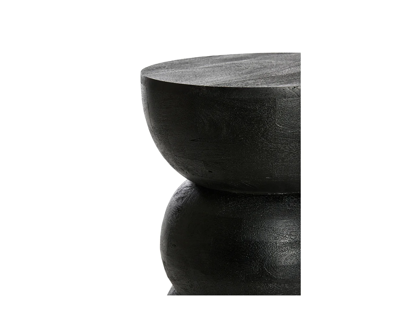 Beistelltisch AZALIO - Ø35x45cm - Schwarz