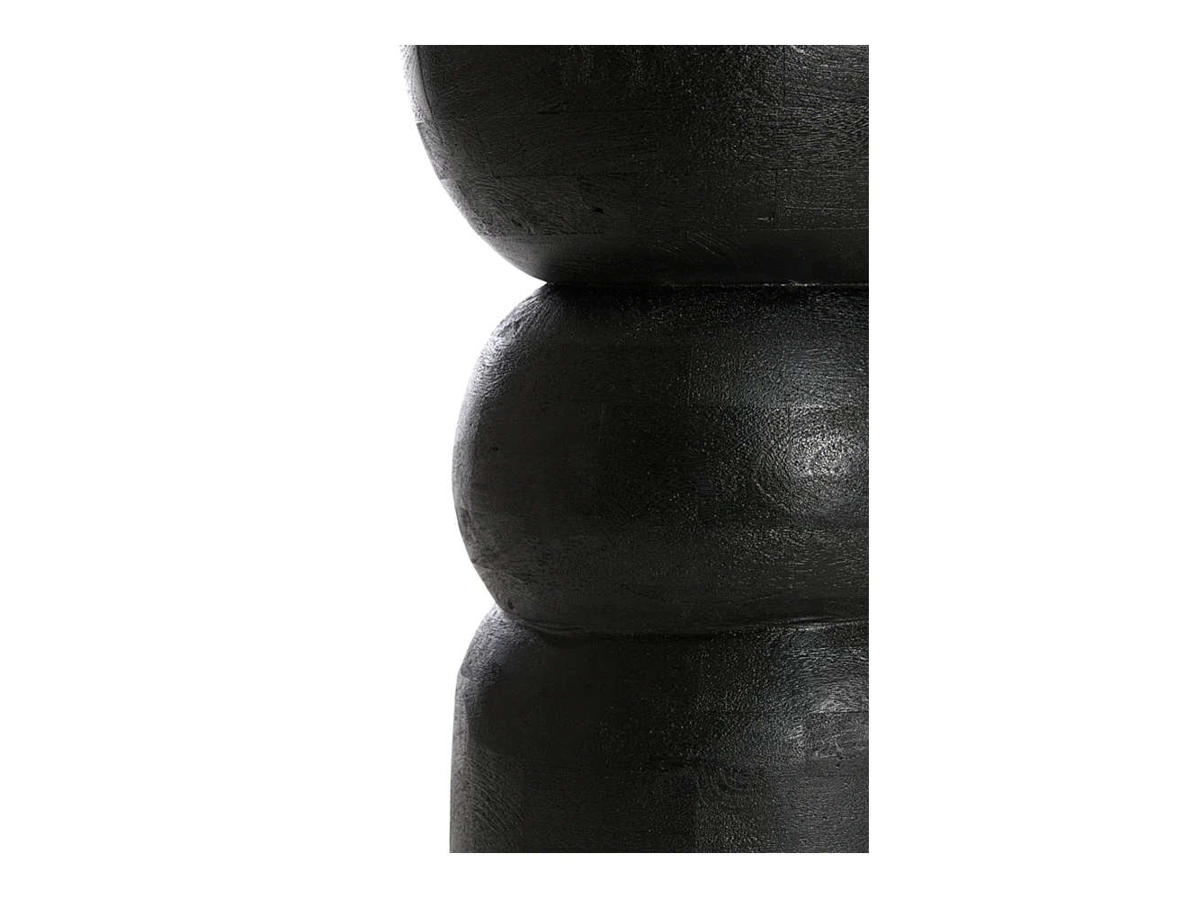 Beistelltisch AZALIO - Ø35x45cm - Schwarz