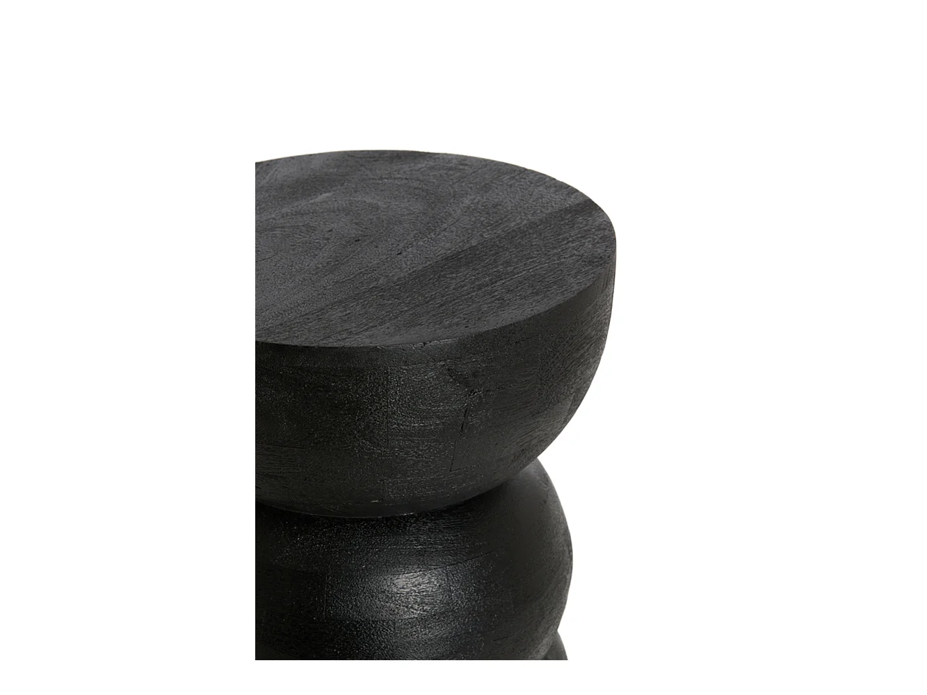 Beistelltisch AZALIO - Ø35x45cm - Schwarz