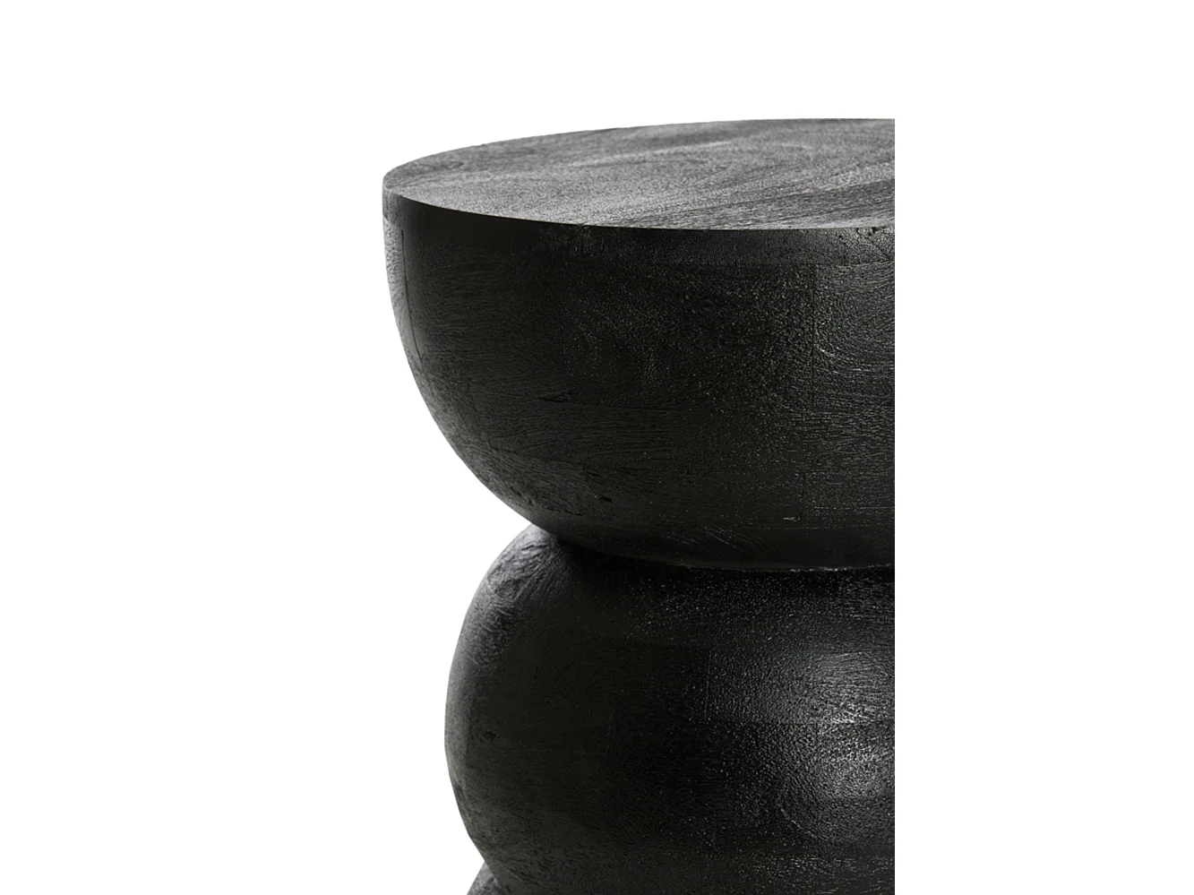 Table d'appoint AZALIO - Ø35x45cm - Noir