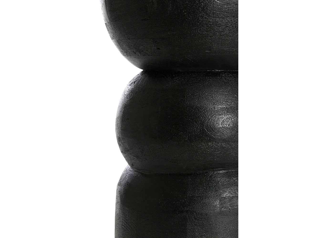 Table d'appoint AZALIO - Ø35x45cm - Noir