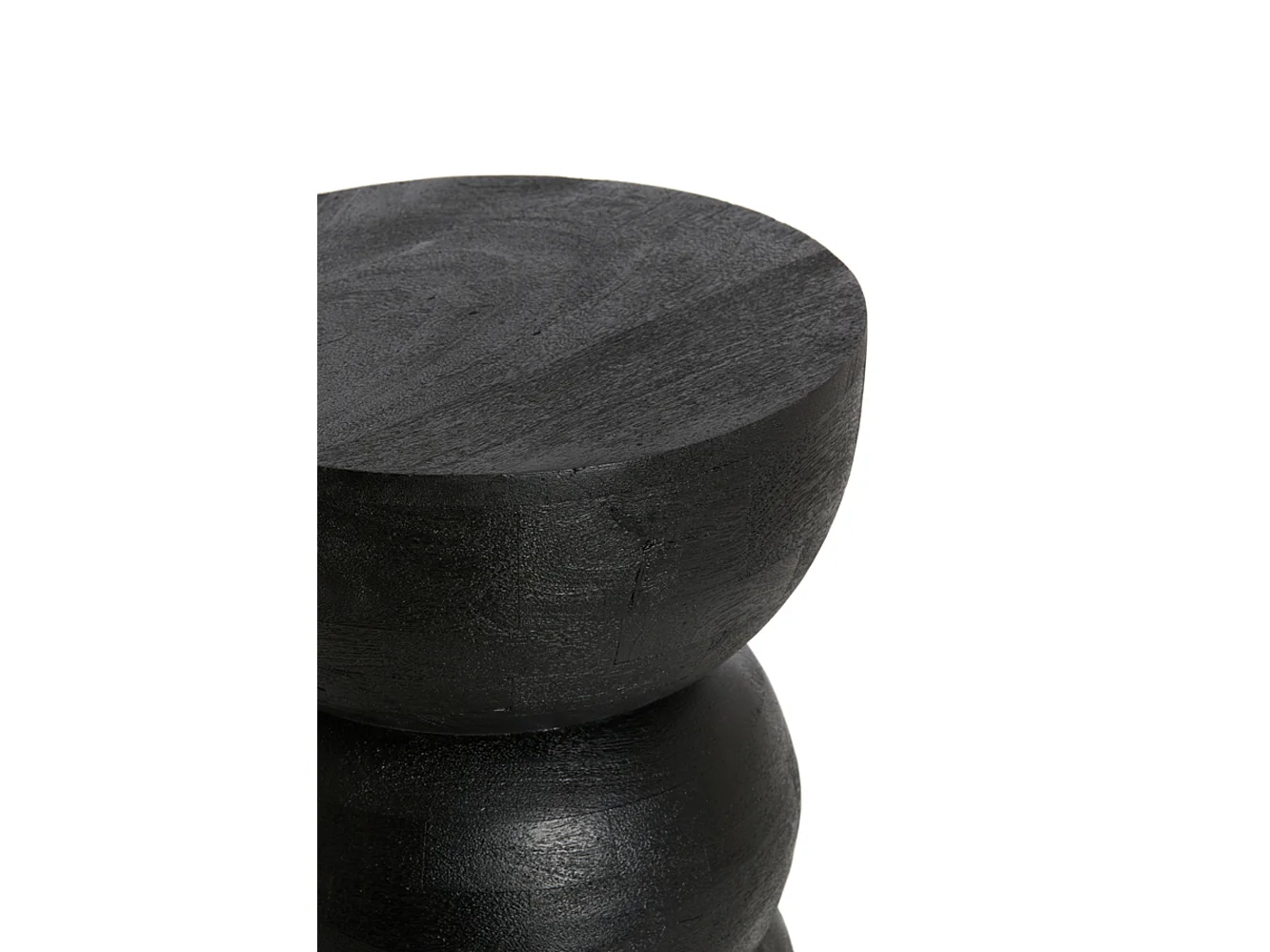Table d'appoint AZALIO - Ø35x45cm - Noir
