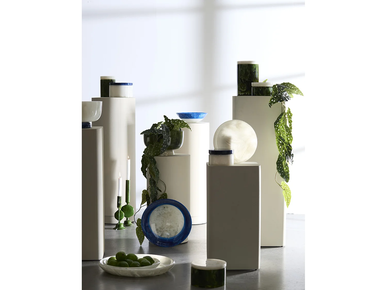 Colonne ALARIOS - Ø35x100cm - Blanc