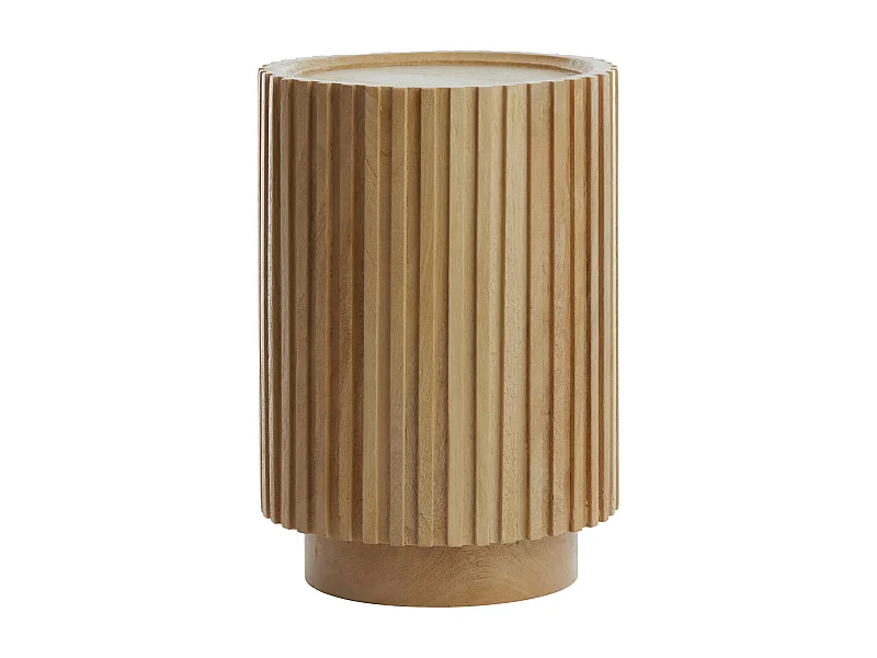 Beistelltisch KIYOSE - Ø33x47cm - Braun