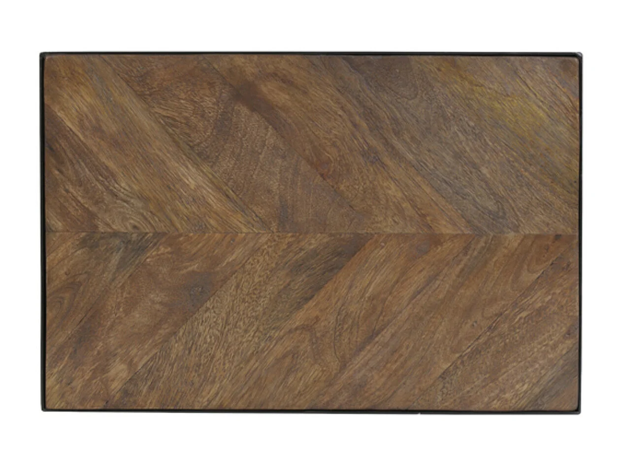 Table d'appoint CHISA - 45x30x62cm - Marron