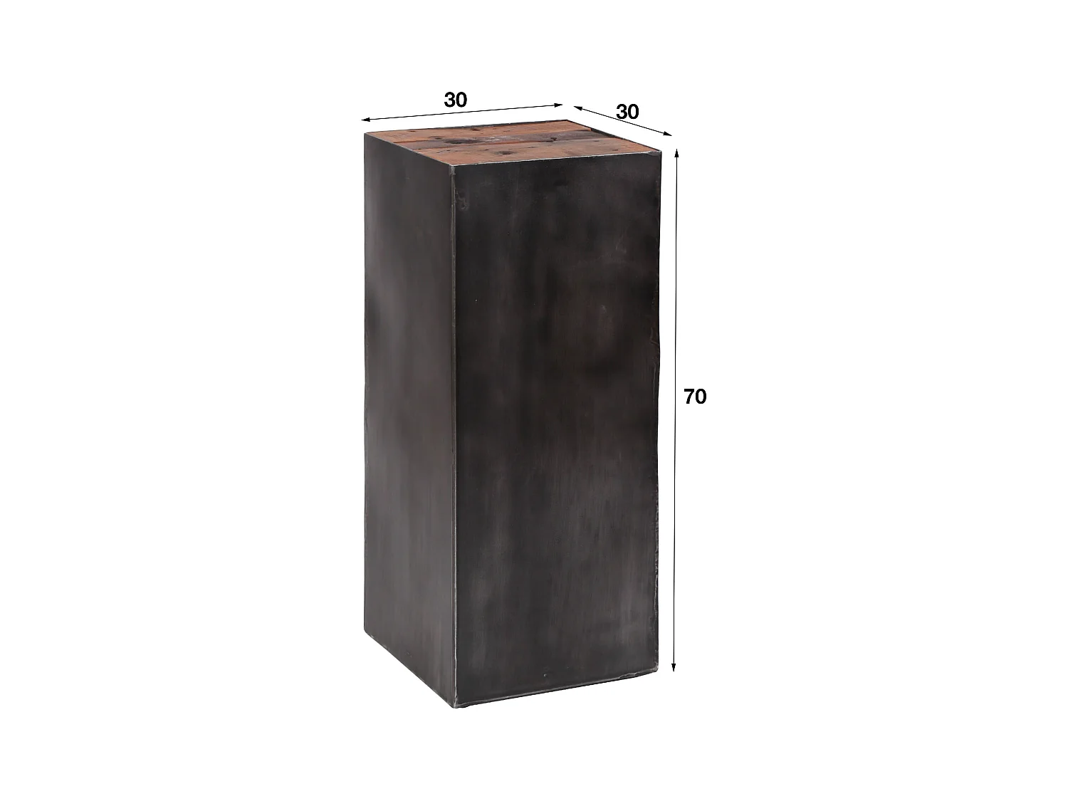 Table à fleurs 70 Raft - Colonne à fleurs - Métal noir