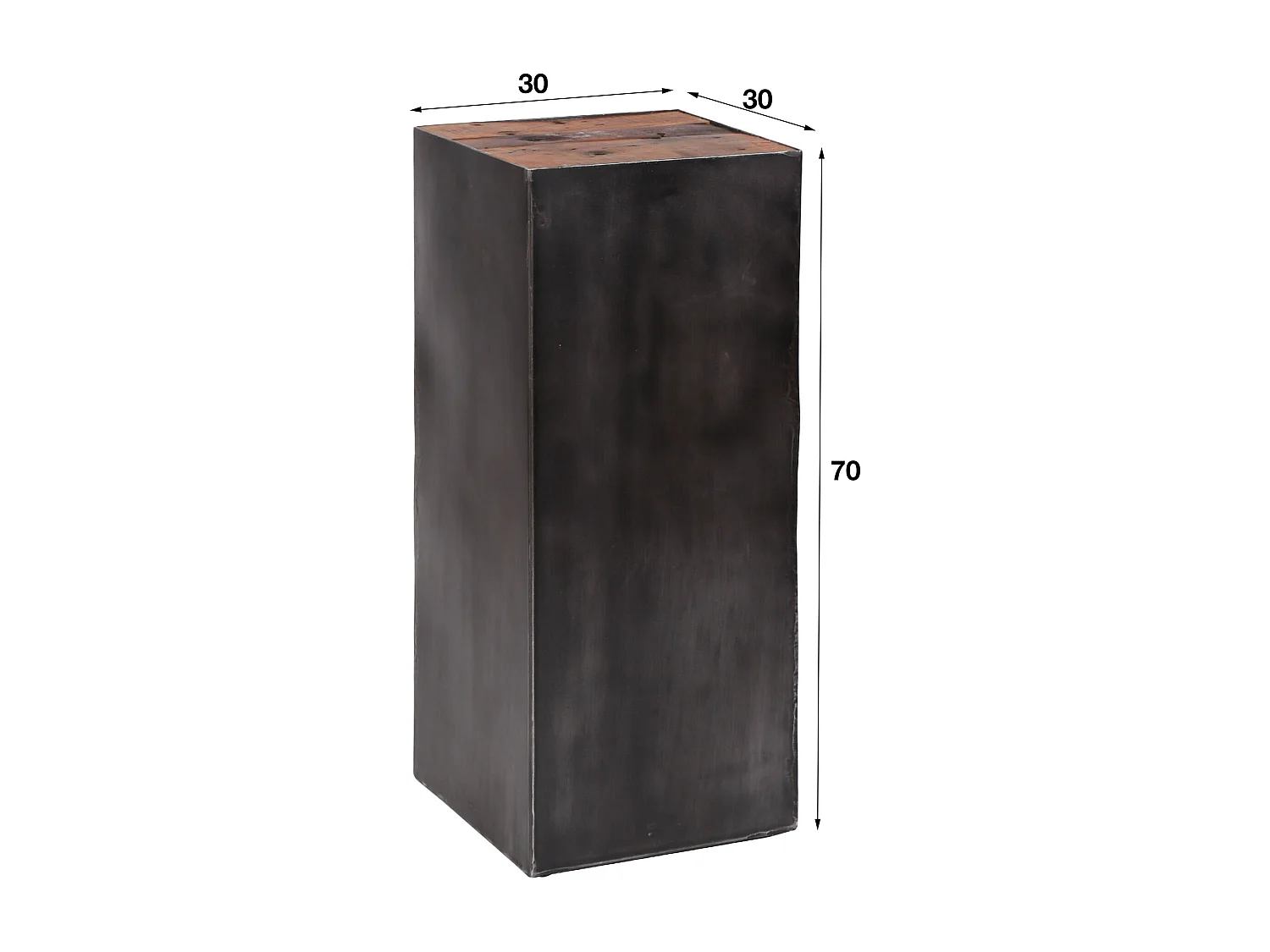 Table à fleurs 70 Raft - Colonne à fleurs - Métal noir