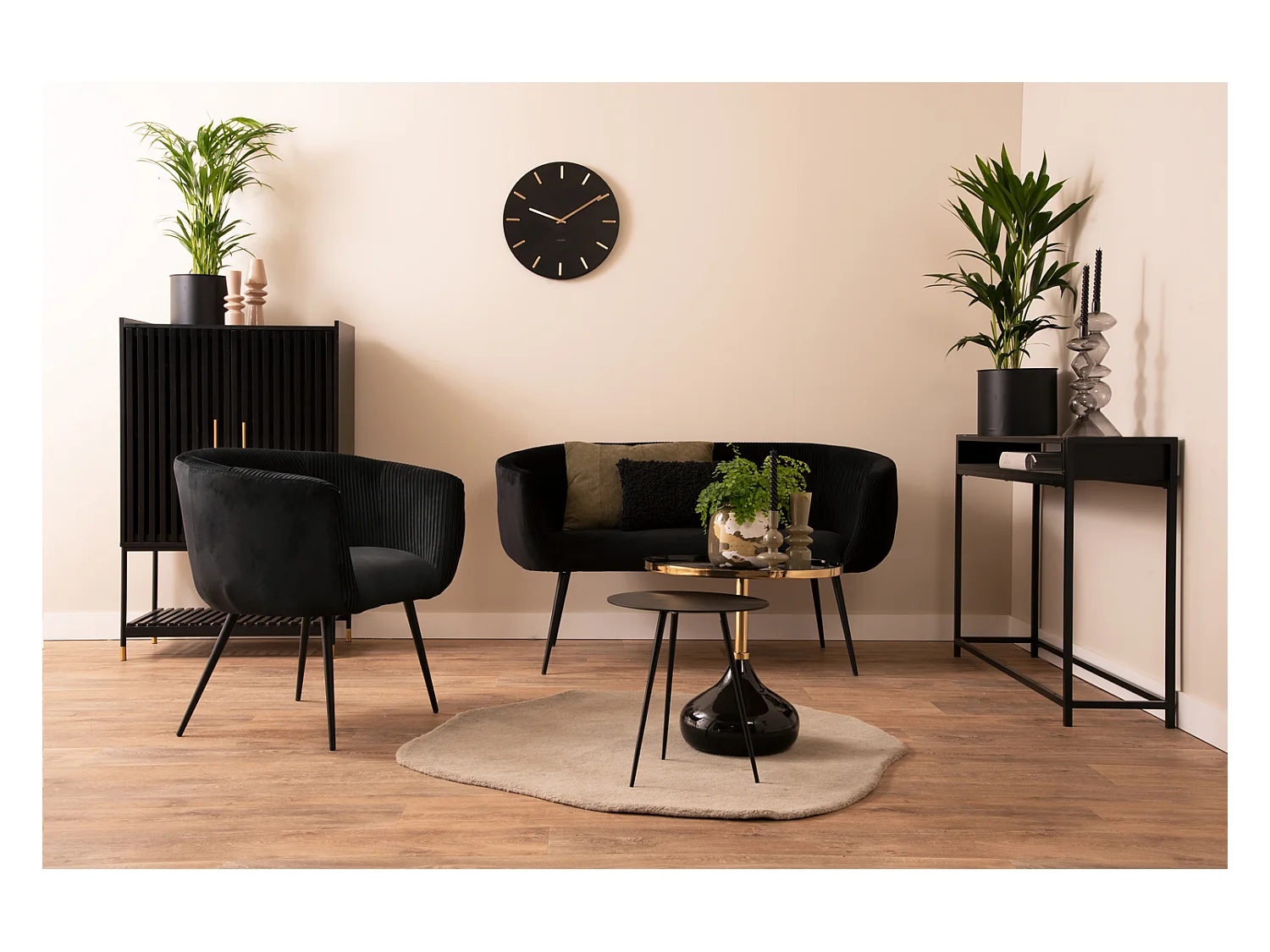 Bijzettafel Mila Large - Zwart