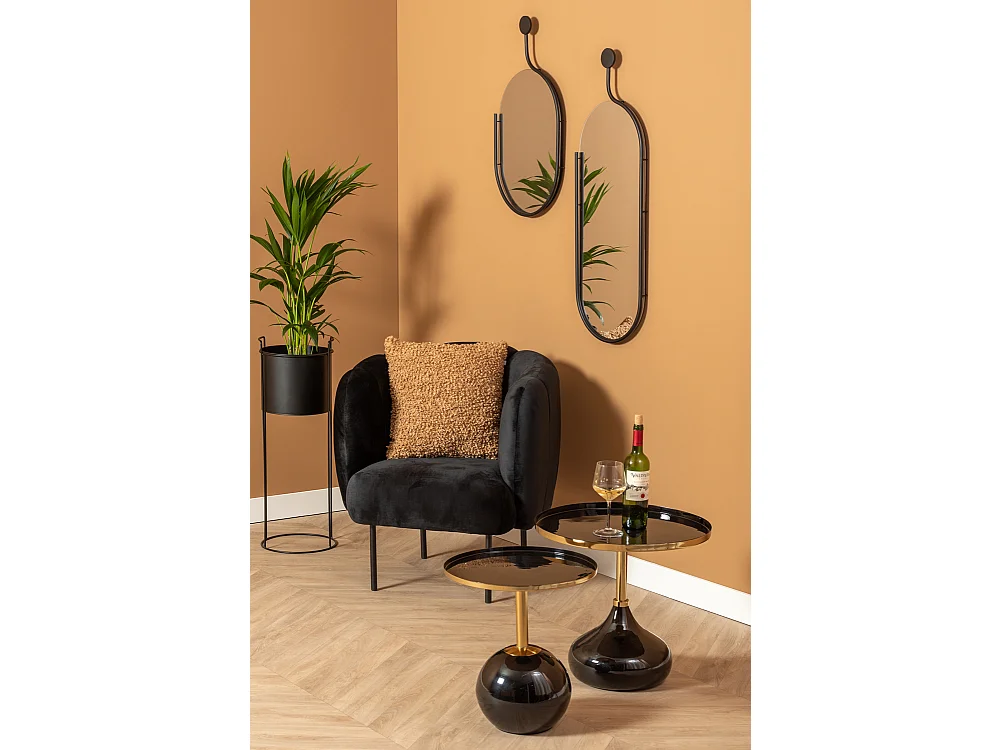 Table d'appoint Mila Large - Noir