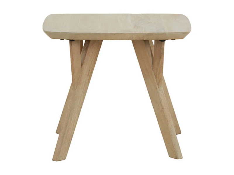 Mesa auxiliar QUENZA - Ø50x42cm - Marrón