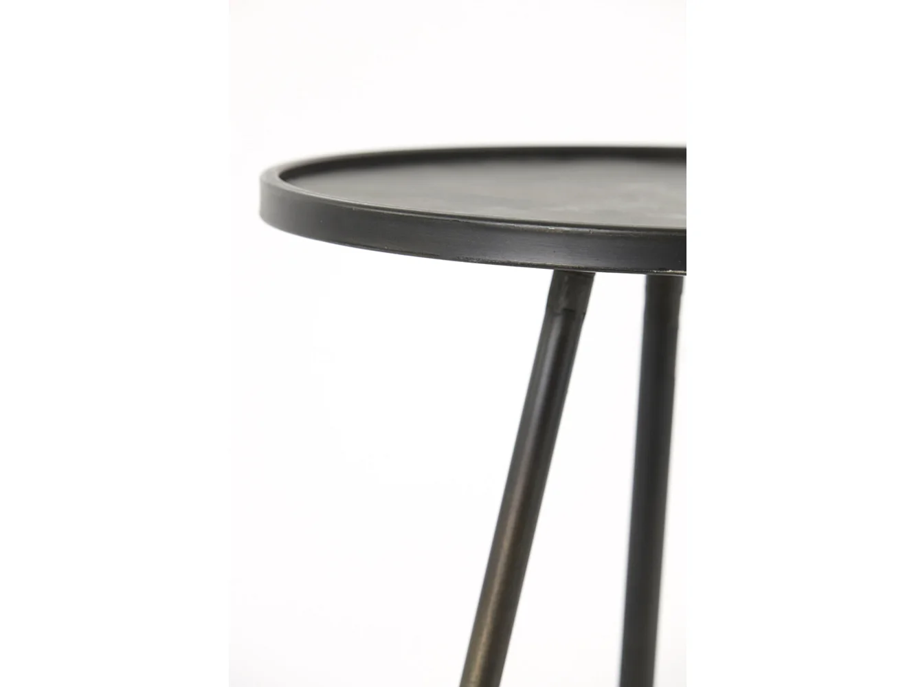 Table d'appoint ENVIRA - Ø39,5x50,5cm - Gris