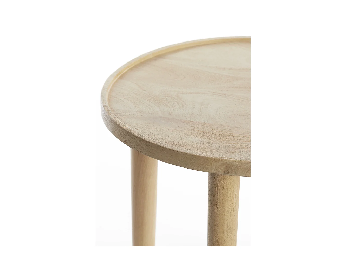 Bijzettafel QIANO - Ø49x49cm - Bruin