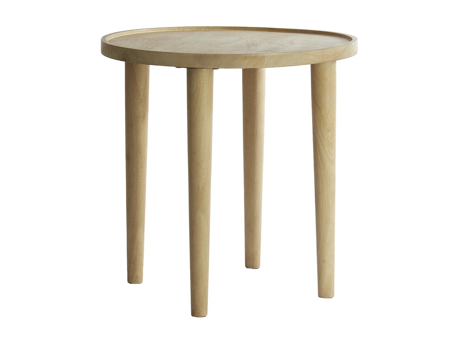 Beistelltisch QIANO - Ø49x49cm - Braun