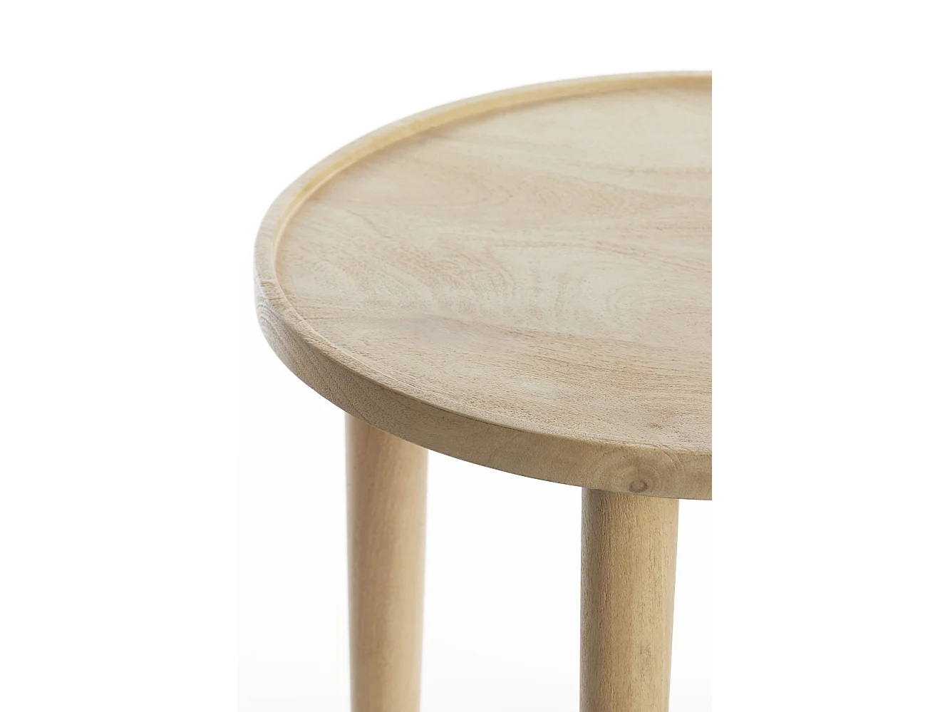 Beistelltisch QIANO - Ø49x49cm - Braun