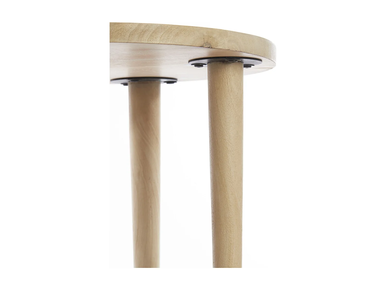 Beistelltisch QIANO - Ø49x49cm - Braun