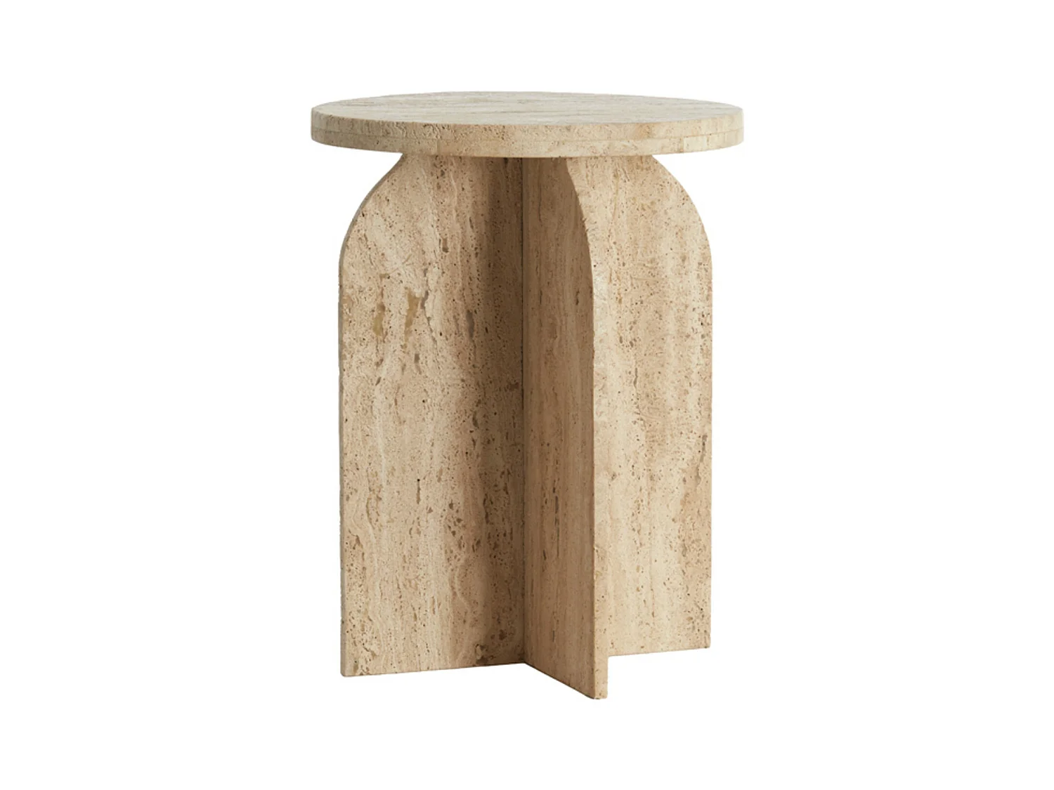 Table d'appoint OTINIA - Ø41x56cm - Marron